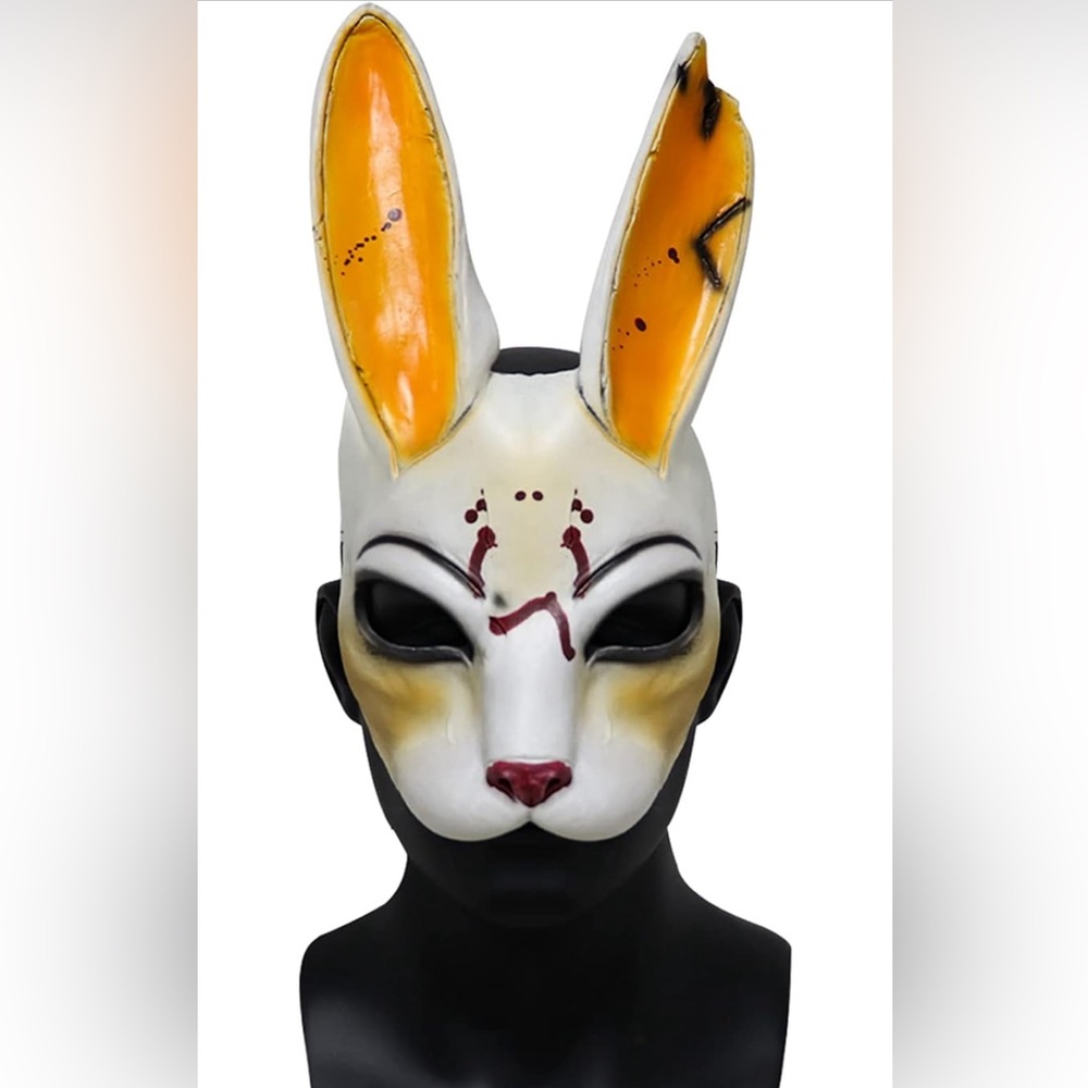 The Huntress Dead by Daylight Bunny Latex Mask Halloween costume prop